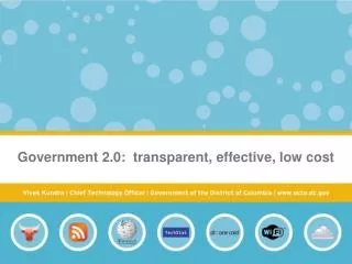 Government 2.0: transparent, effective, low cost