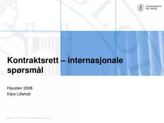 kontraktsrett internasjonale sp rsm l