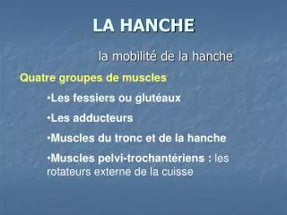 la hanche