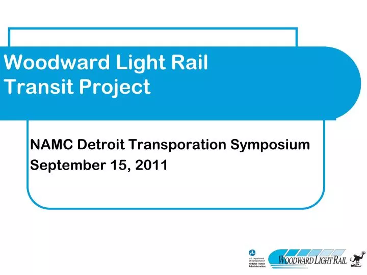 woodward light rail transit project