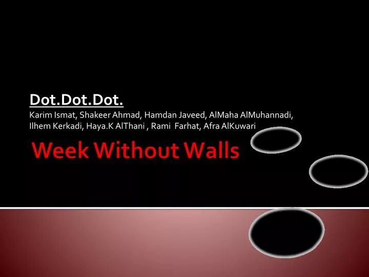 week without walls