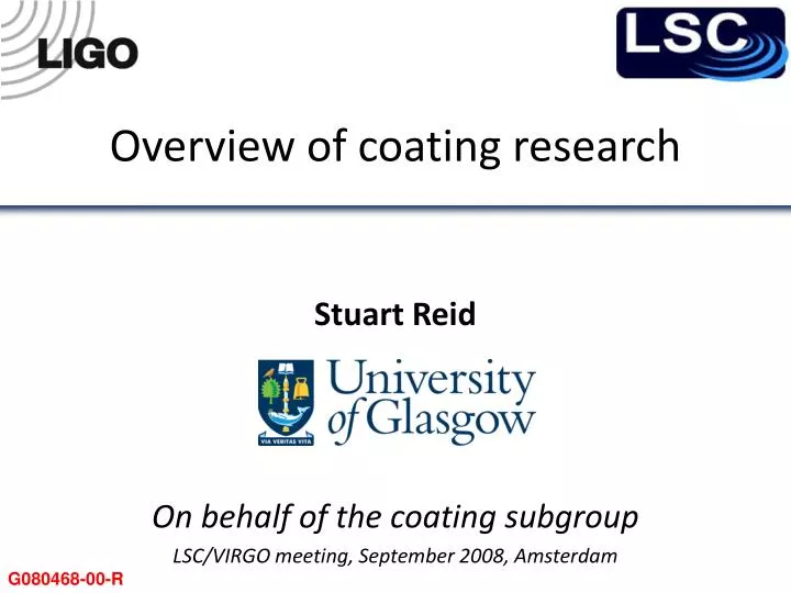 overview of coating research