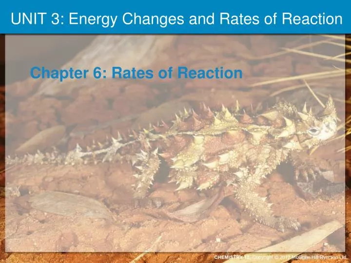 unit 3 energy changes and rates of reaction