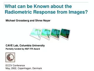 What can be Known about the Radiometric Response from Images?