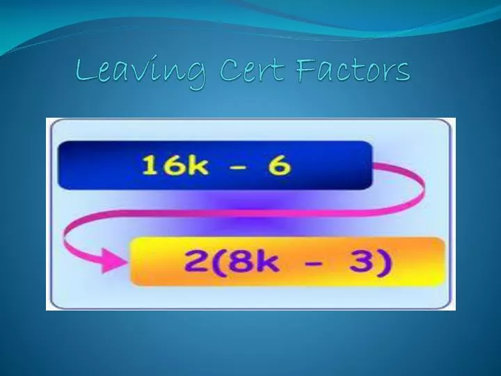 leaving cert factors