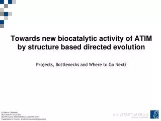 Biocatalysts - trends