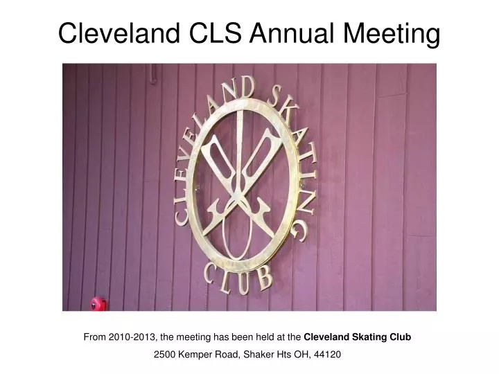 cleveland cls annual meeting