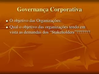 governan a corporativa