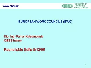 EUROPEAN WORK COUNCILS (EWC)