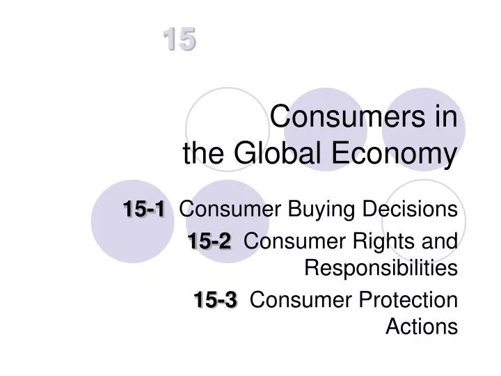 consumers in the global economy