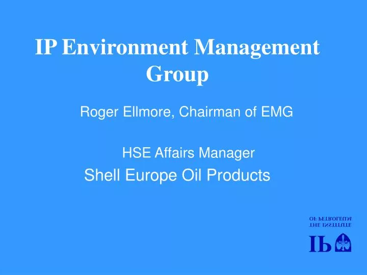 ip environment management group