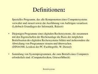 definitionen