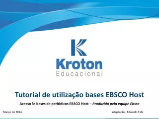 tutorial de utiliza o bases ebsco host