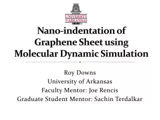 Nano-indentation of Graphene Sheet using Molecular Dynamic Simulation