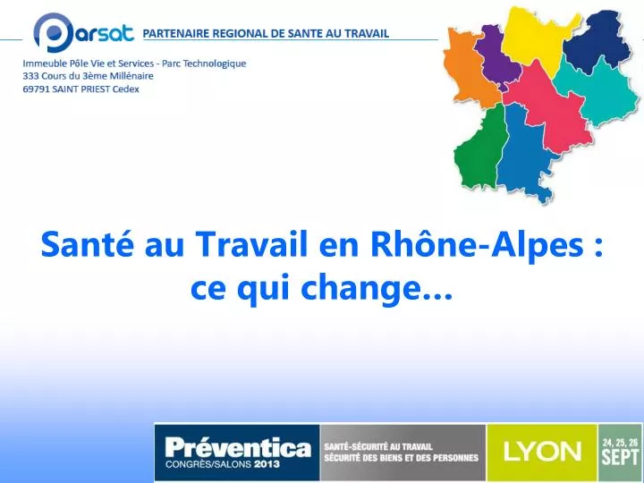 sant au travail en rh ne alpes ce qui change