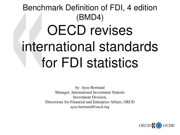 benchmark definition of fdi 4 edition bmd4 oecd revises international standards for fdi statistics