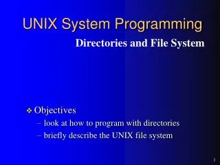 UNIX System Programming