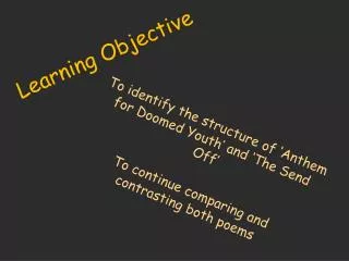 Learning Objective