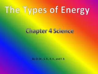 The Types of Energy