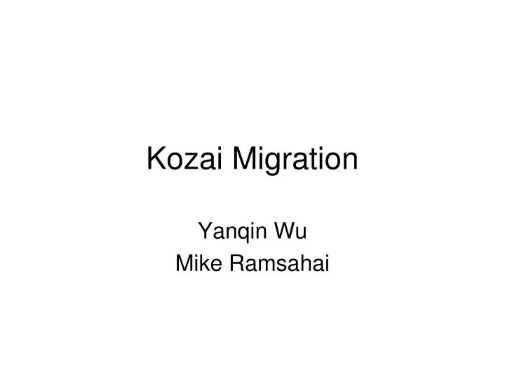 kozai migration