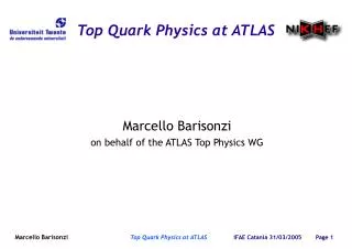 Top Quark Physics at ATLAS
