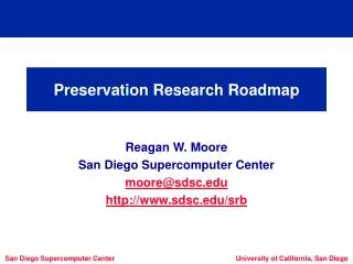 Preservation Research Roadmap