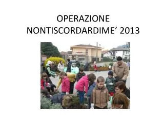 operazione nontiscordardime 2013