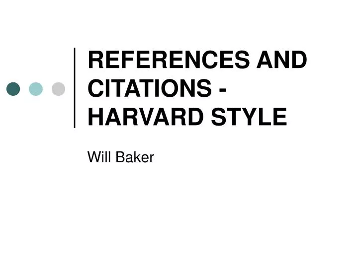 references and citations harvard style
