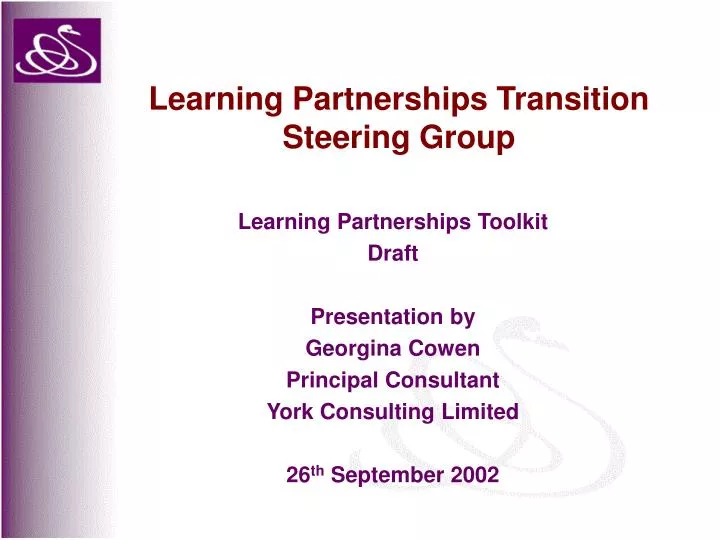 learning partnerships transition steering group