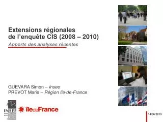 extensions r gionales de l enqu te cis 2008 2010