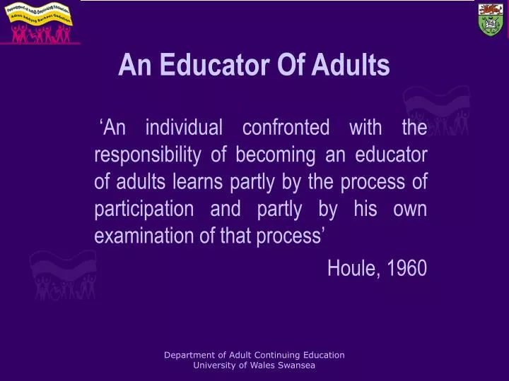 an educator of adults