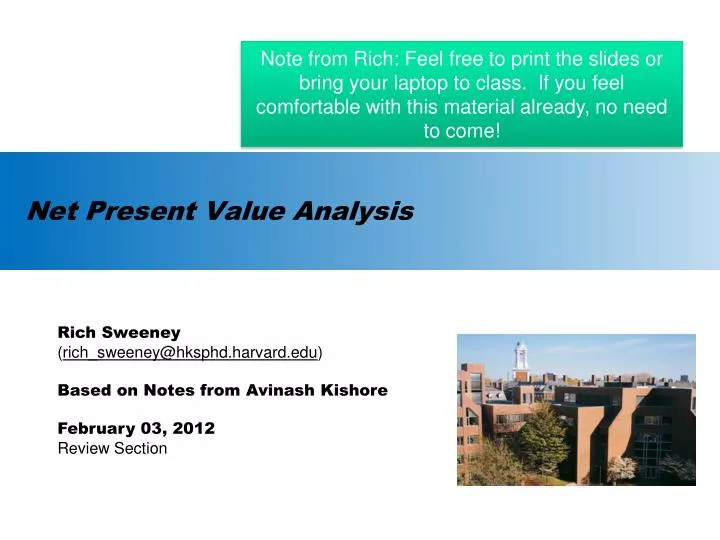 net present value analysis