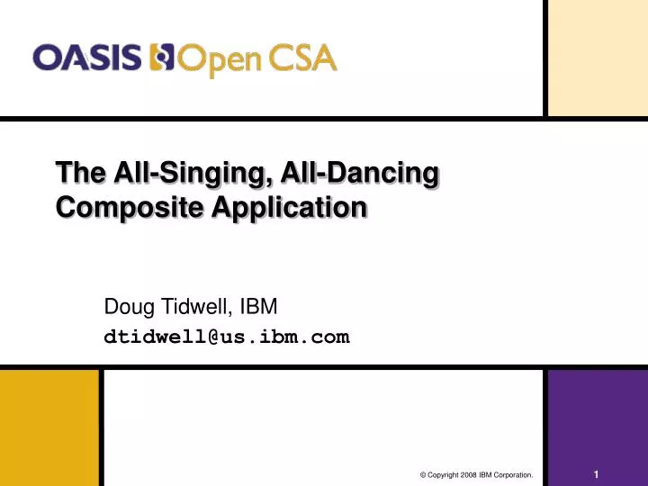the all singing all dancing composite application