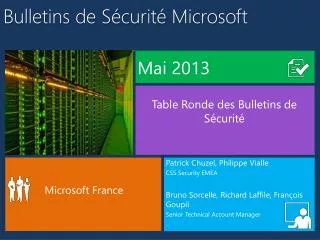 bulletins de s curit microsoft