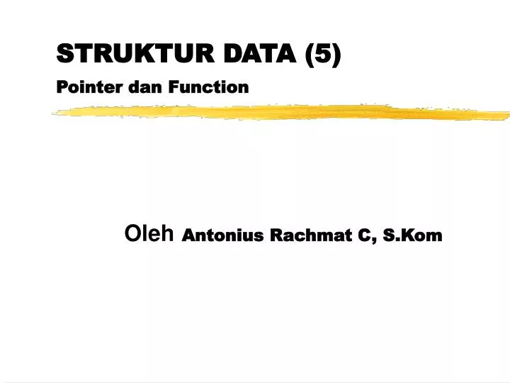 struktur data 5 pointer dan function