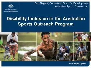 Disability Inclusion in the Australian Sports Outreach Program