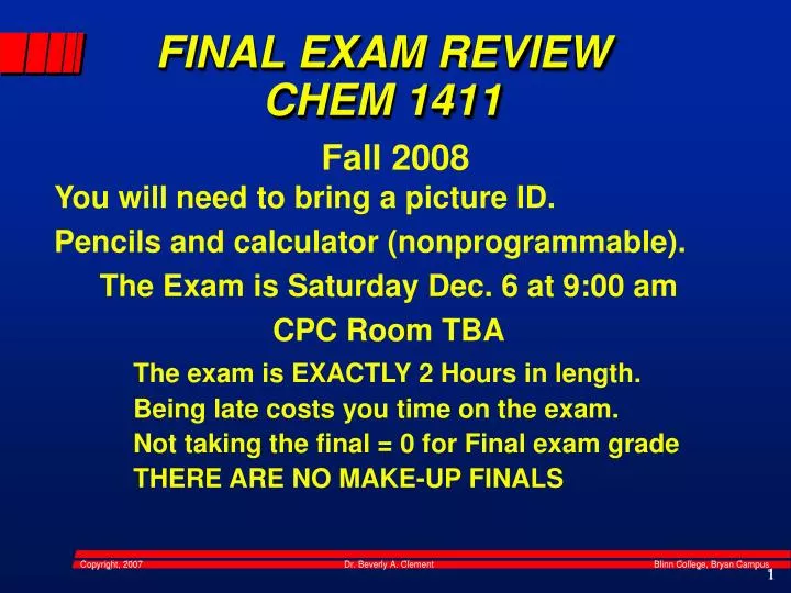 final exam review chem 1411