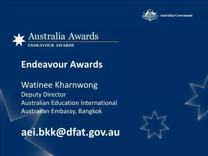 endeavour awards