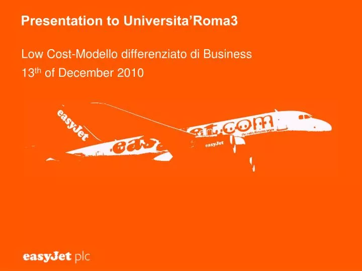 presentation to universita roma3