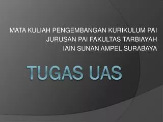 mata kuliah pengembangan kurikulum pai jurusan pai fakultas tarbiayah iain sunan ampel surabaya