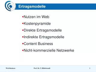 Ertragsmodelle