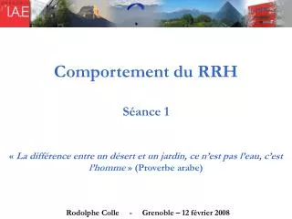 comportement du rrh s ance 1