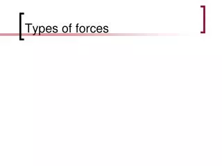 Types of forces