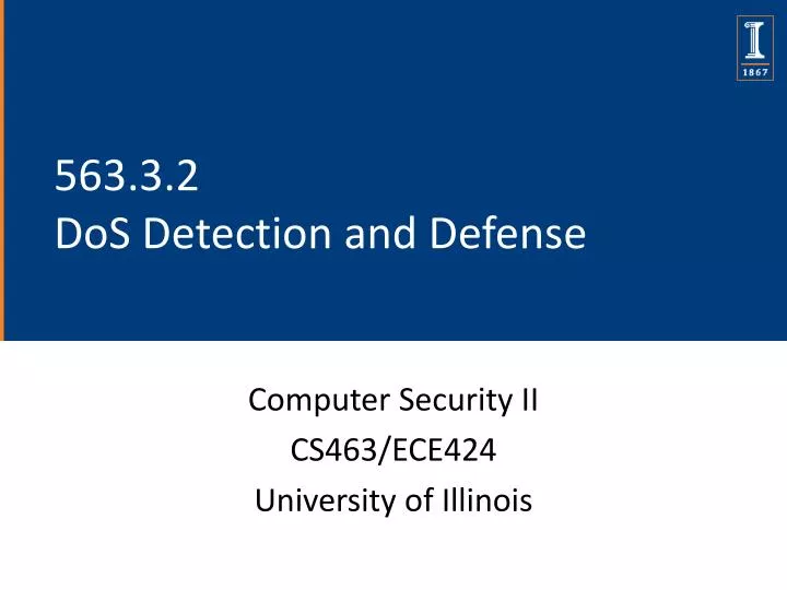 563 3 2 dos detection and defense
