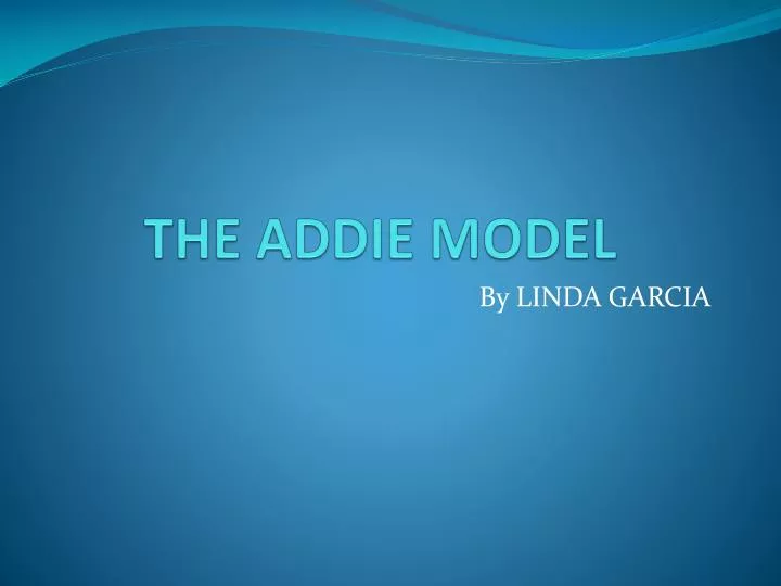 the addie model
