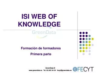 isi web of knowledge