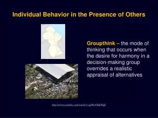 Individual Behavior in the Presence of Others