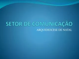 setor de comunica o