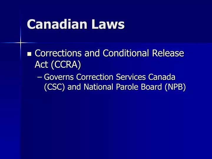 canadian laws