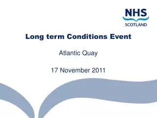 Long term Conditions Event